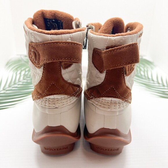 Wolverine Heritage White Torrent Quilted Round Toe Lace Up Duck Boots Size 9M - Picture 7 of 11